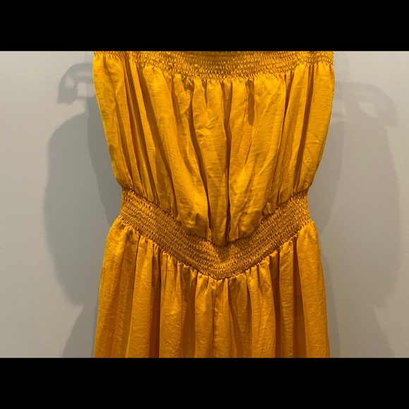 NWT Forever 21 Mustard/Gold Tube Jumpsuit - Picture 4 of 10